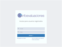 Tablet Screenshot of infoevaluaciones.net